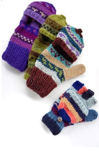 Load image into Gallery viewer, Knit Glitten w/ mitten pullover

