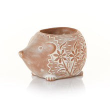 Load image into Gallery viewer, Happy Hedgehog Terracotta Planter
