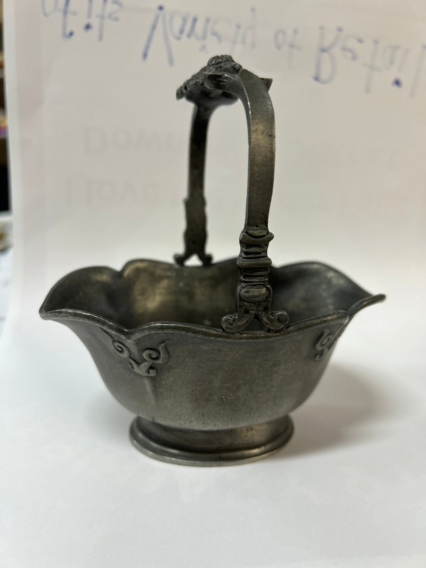 Pewter BonBon Basket