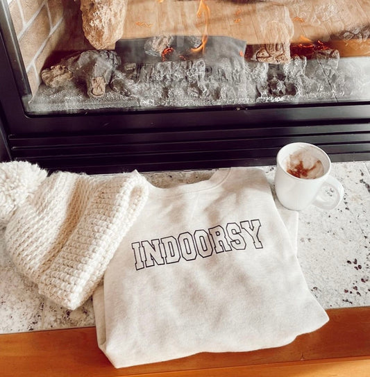 Indoorsy Oat Heather Crew