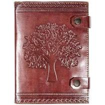 Tree of Life 5x7 Leather Journal-Refillable Recycled Paper