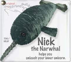 Nick the Narwhal String Doll