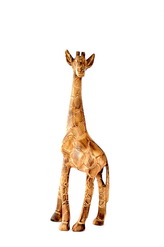 Kenyan Jacaranda Wood Giraffe Sculptures
