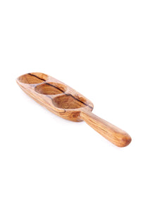 Wild Olive Wood Triple Well Serving Tray