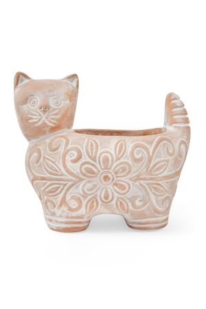 Garden Kitty Terracotta Planter