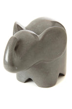 Load image into Gallery viewer, Dove Gray Soapstone Cherub Elephant
