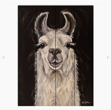 Load image into Gallery viewer, Llama on Black Pallet
