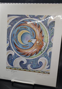 Liza Paizis 'Moon Eagle' Print