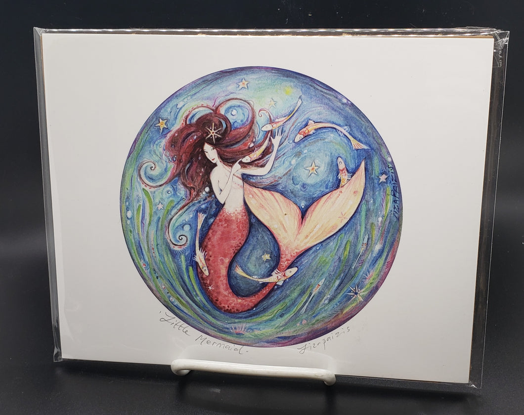 Liza Paizis 'Little Mermaid' Print