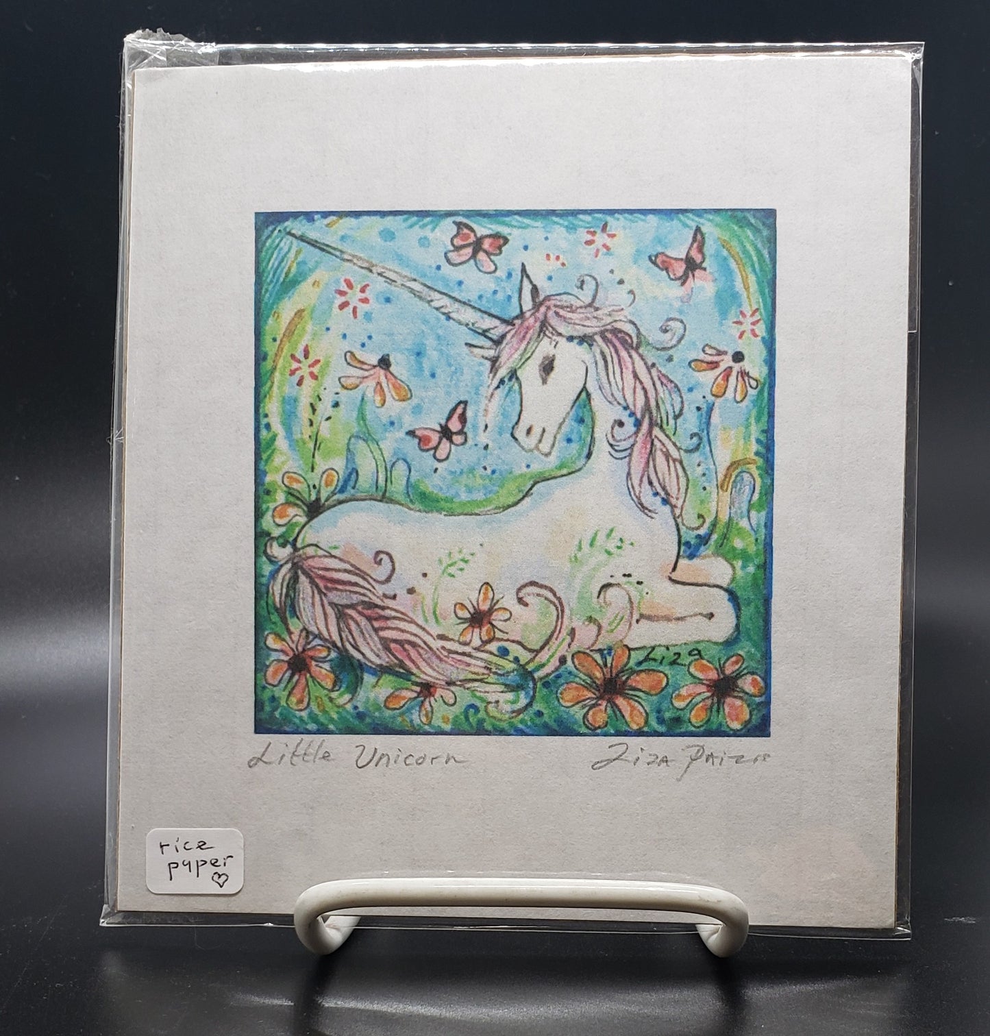Liza Paizis 'Little Unicorn' Print