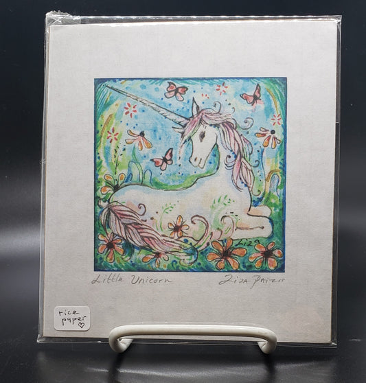 Liza Paizis 'Little Unicorn' Print