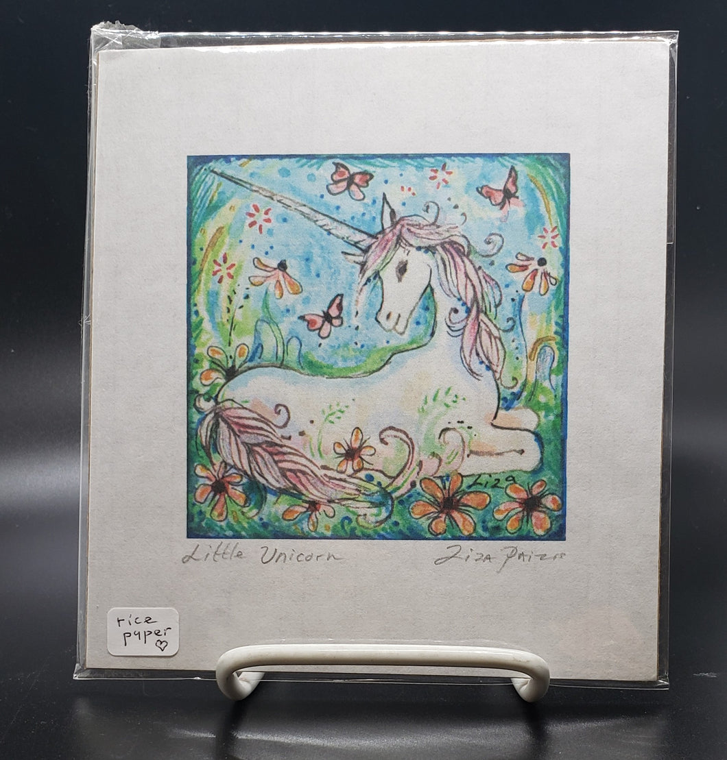 Liza Paizis 'Little Unicorn' Print