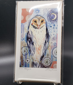Liza Paizis 'Owl Magic' Print