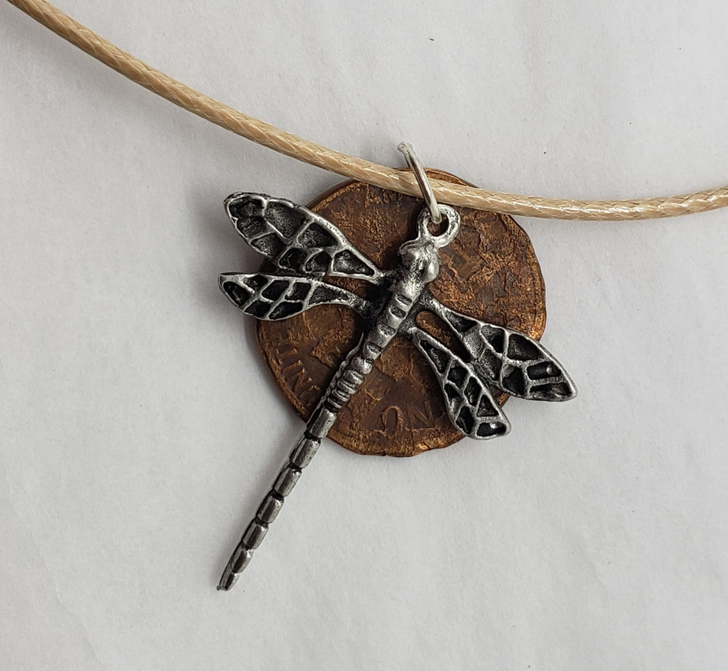 Liza Paizis Penny Dragonfly Pendant Necklace