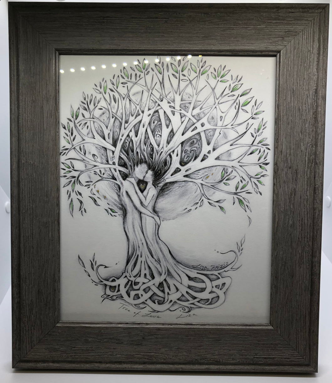 Liza Paizis 'Tree of Love' Framed Print