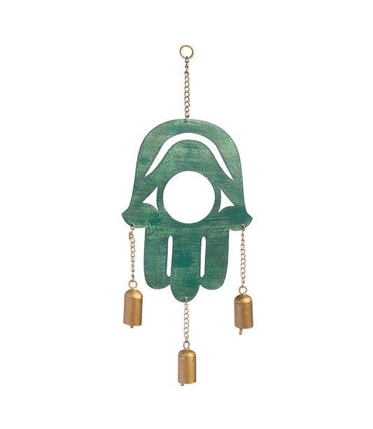 Hamsa Patina Chimes