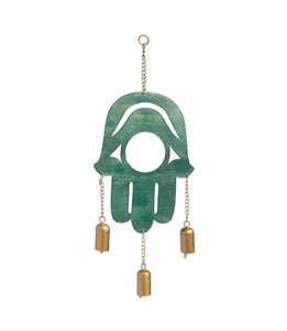 Hamsa Patina Chimes