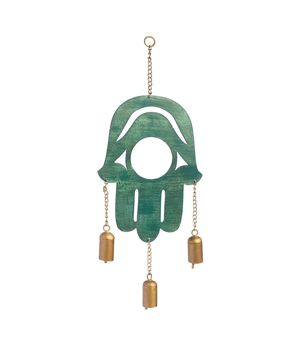Hamsa Patina Chimes