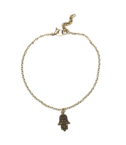 Hamsa Anklet