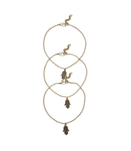Hamsa Anklet
