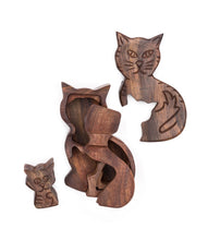 Load image into Gallery viewer, Mama Cat Puzzle Box
