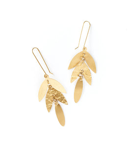 Chameli earrings -Leaf drop