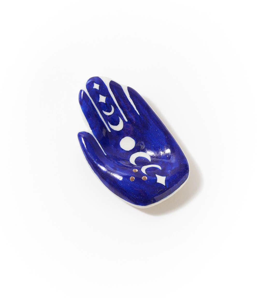 Jalini Indigo Incense Holder - Indukala Hamsa