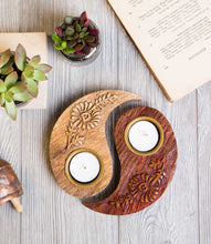 Load image into Gallery viewer, Ying &amp; Yang Tea Light Holder
