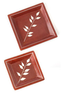 African Bamboo Soapstone Dishes