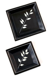 African Bamboo Soapstone Dishes
