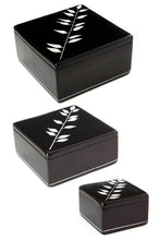 Load image into Gallery viewer, African Bamboo Square Soapstone Boxes
