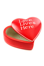 Load image into Gallery viewer, Love Lives Here Soapstone Heart Box

