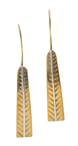 Pull Through Leaf Earrings
