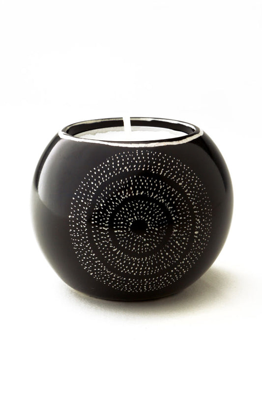 Stargazer Soapstone Tea Light Candle Holder