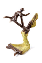 Load image into Gallery viewer, Bronze Playtime Mother &amp; Child Sculpture
