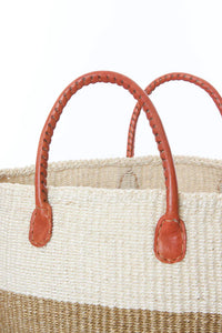 Strata Tote with Leather Handles