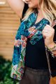 Load image into Gallery viewer, Peacock Pattern Scarf
