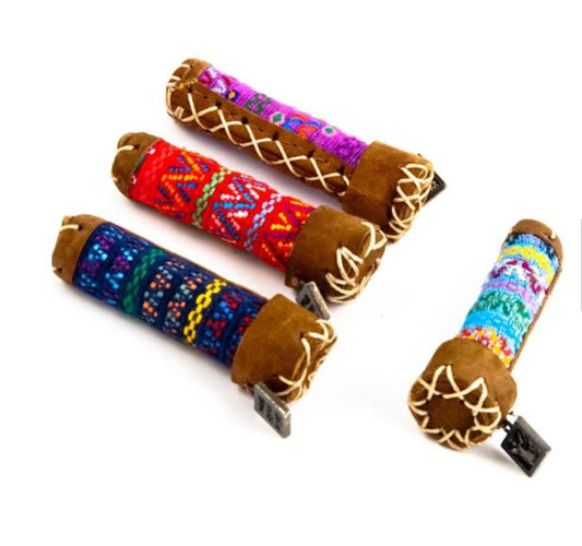 Santiago Brocade and Leather Prayer Holder