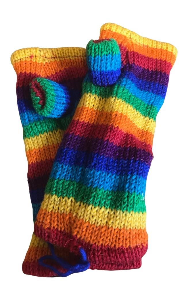 Short Knit Lined Hand Warmer