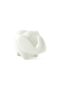 White Soapstone Abstract Elephant