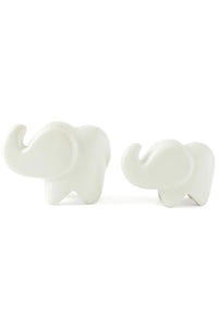 White Soapstone Abstract Elephant