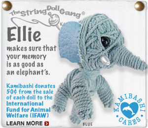 Ellie the Elephant String Doll