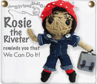 Rosie the Riveter String Doll