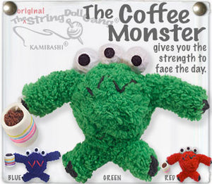 Coffee Monster String Doll