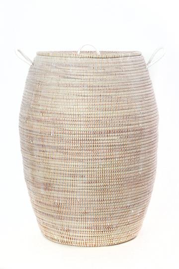 Tall White Bongo Basket