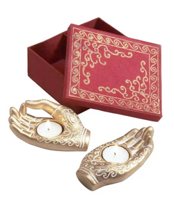 Mudra Hands Candleholders