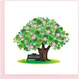Quilled Spring Tree Greeting Card