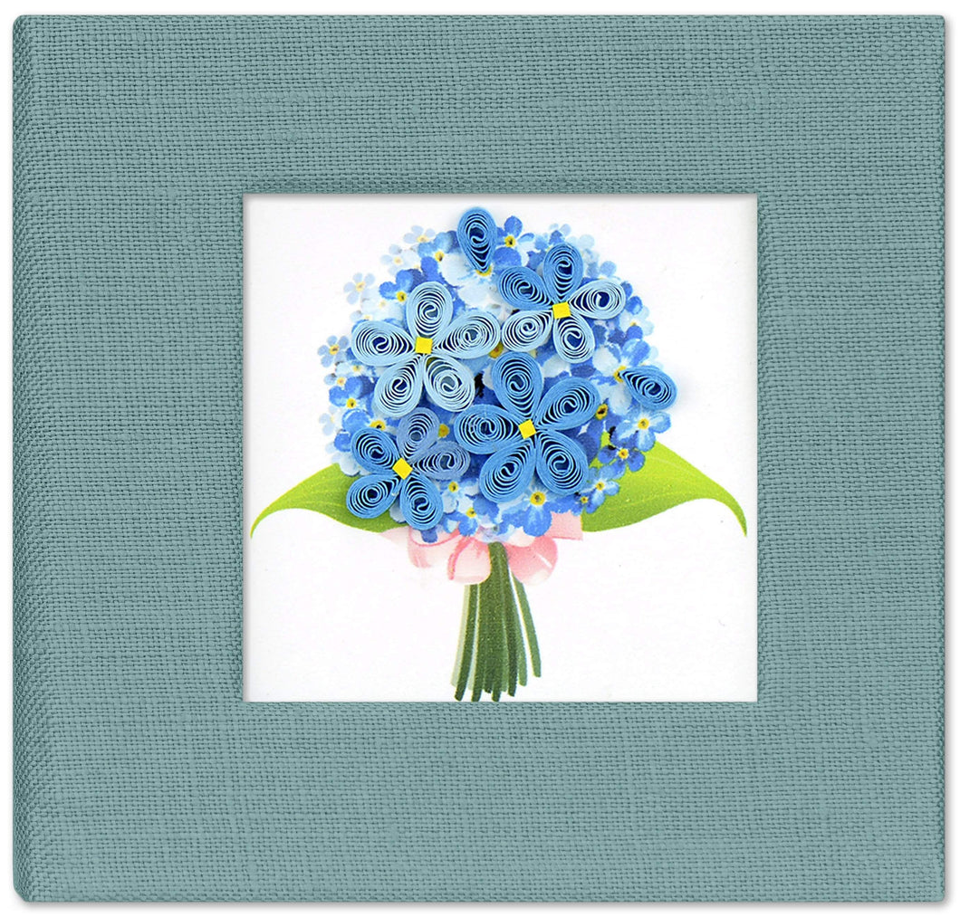 Quilled Hydrangea Sticky Note Pad Cover