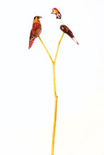 Load image into Gallery viewer, Bird Duo Wooden Flower Stake
