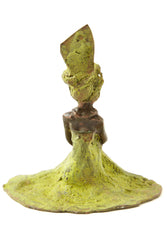 Bronze Graciously Waiting Burkina Sculpture